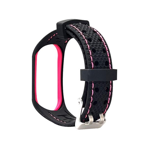 Pasek z elastomeru LIFESTYLE do XIAOMI Mi Band 7 czarny (06)