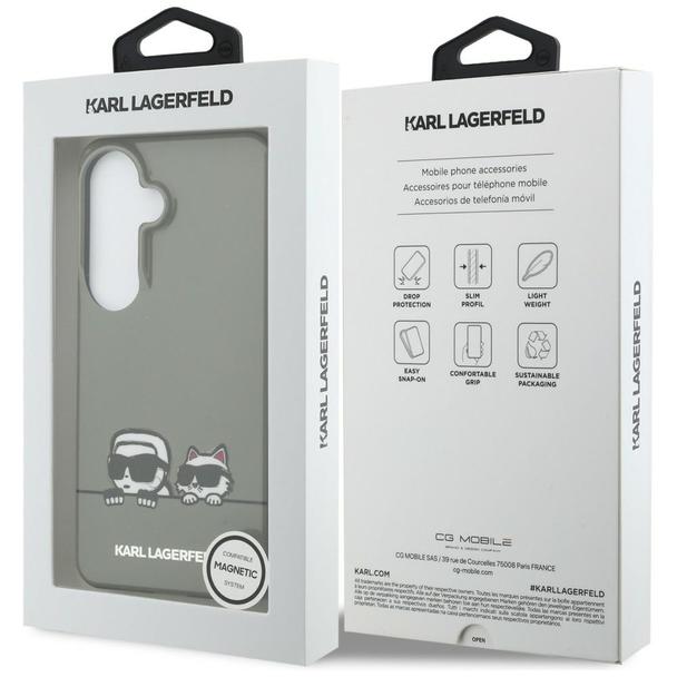 KARL LAGERFELD futerał do SAMSUNG S26 KLHMS26S6HPKACK (Magnetic IML K&C Peekaboo) czarny