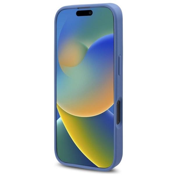 GUESS futerał do IPHONE 16 Pro kompatybilny z MagSafe GUHMP16LP4ROPEMCB (4G Flowers Print) blue