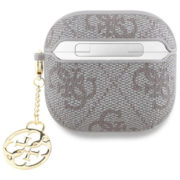 Etui na słuchawki Guess do Apple AirPods 4 ( PU 4G W / Charm) różowe