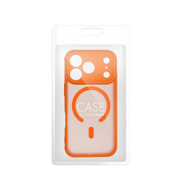 Futerał do iPhone 14 Full Matte Mag Cover zgodny z MagSafe pomarańczowy