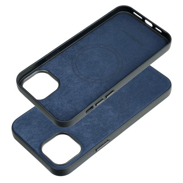 Futerał do iPhone 15 PLUS Woven Mag Cover zgodny z MagSafe niebieski