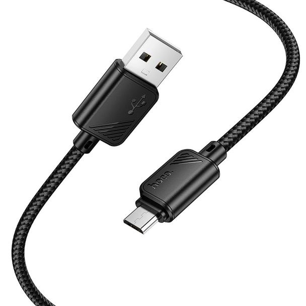 Kabel USB A do Micro USB Hoco 2,4A 1 m X113 czarny
