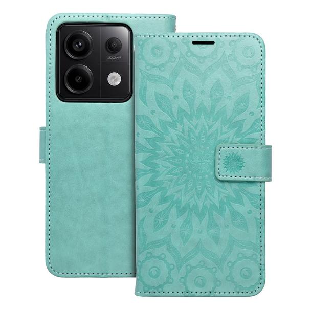 Etui z klapką na Xiaomi Redmi NOTE 13 PRO 5G Mezzo Book mandala zielone