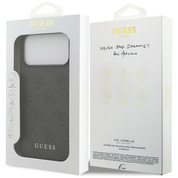 GUESS futerał do IPHONE 17 Pro Max GUHCP17XG4GFGR (PU 4G Classic) brązowy