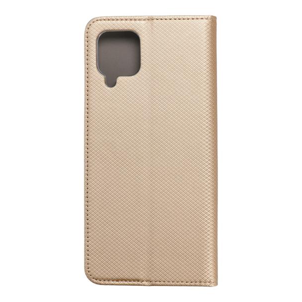 Etui z klapką na Samsung A12 / M12 Smart Case Book złote