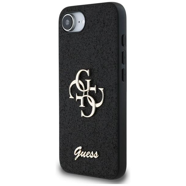 GUESS futerał do IPHONE 16e (SE 4 2025) GUHCPSE4HG4SGK (Fixed Glitter Big 4G) czarny