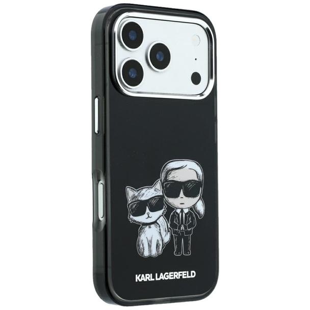 KARL LAGERFELD futerał do IPHONE 18 Pro/17 Pro kompatybilny z MagSafe (Bodies Sketch) czarny