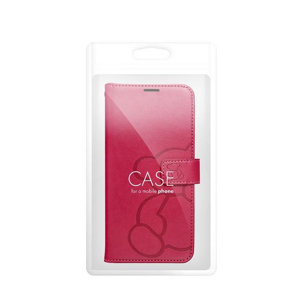 Etui z klapką na Samsung A57 5G Mezzo Book teddy bear magenta