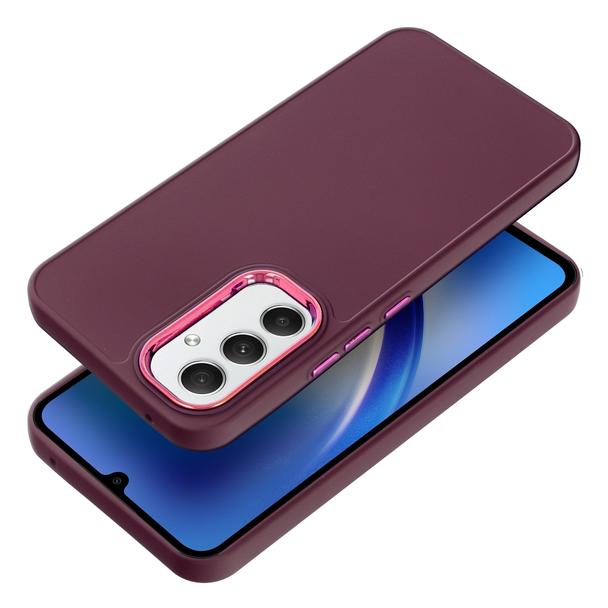 Futerał do Samsung A54 5G Frame fioletowy