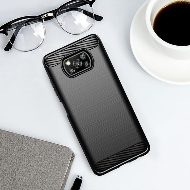 Futerał do Xiaomi Poco X3 Carbon czarny