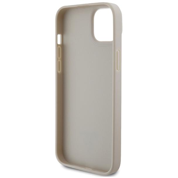 GUESS futerał do IPHONE 13 / 14 / 15 GUHCP15SPCRTHCD (Croco Triangle Metal Logo) złoty