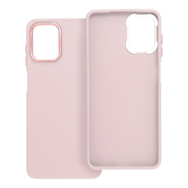 Futerał do Samsung A12 / M12 Frame pudrowy róż