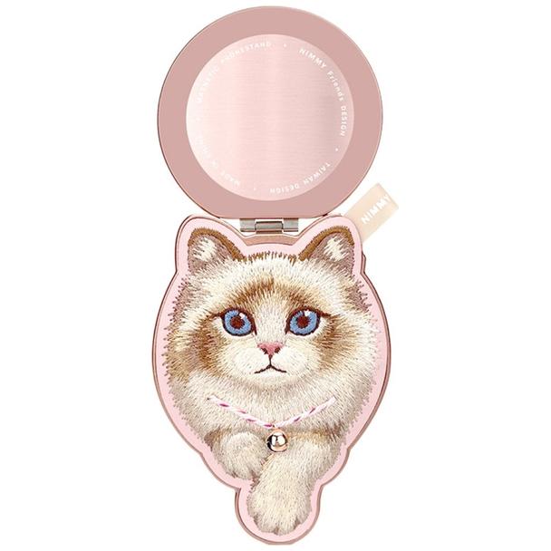 NIMMY zawieszka magnetyczna DENIM FASHION RAGDOLL CAT różowa