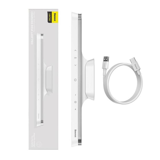 BASEUS bezprzewodowa magnetyczna lampka LED do pokoju 1800mAh DGXC-02 biała