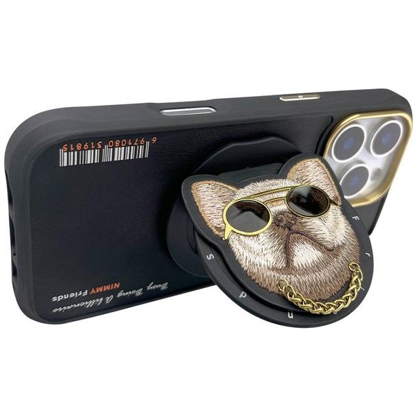 NIMMY futerał GLASSES COOL DOG kompatybilny z MagSafe do IPHONE 16 Pro Max czarny