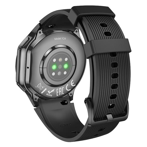 Smartwatch Hoco 1,43" AMOLED IP67 z funkcją rozmowy Y24 czarny