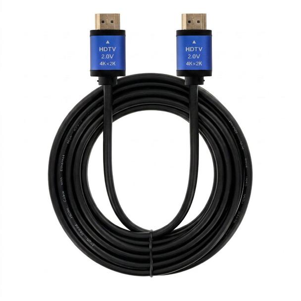 Kabel HDMI 2.0 Blue Star 4K 120Hz - High Speed, HDR, ARC, Ethernet, AWM, 18Gbps 1,5 m czarny