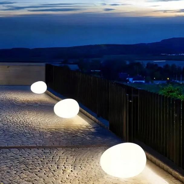 Lampa solarna LED w kształcie kamienia 16 cm RC-K-1487