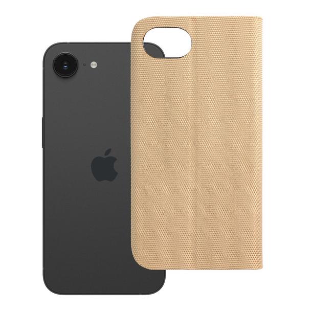 Etui z klapką na iPhone 16e (SE 4 2025) Sensitive Book złote