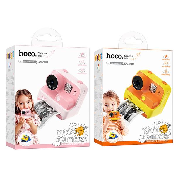 Aparat cyfrowy dla dzieci z drukarką Hoco 1MP 2,0" HD Ready DV200 różowy