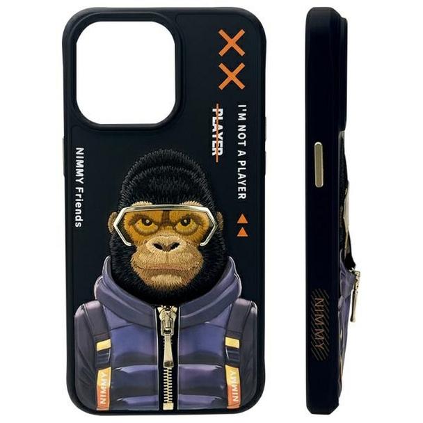 NIMMY futerał COOL&CUTE 2.0 Monkey do IPHONE 15 Pro czarny