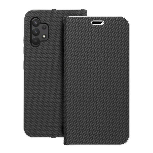 Etui z klapką na Samsung A32 LTE ( 4G ) Luna Book Carbon czarne