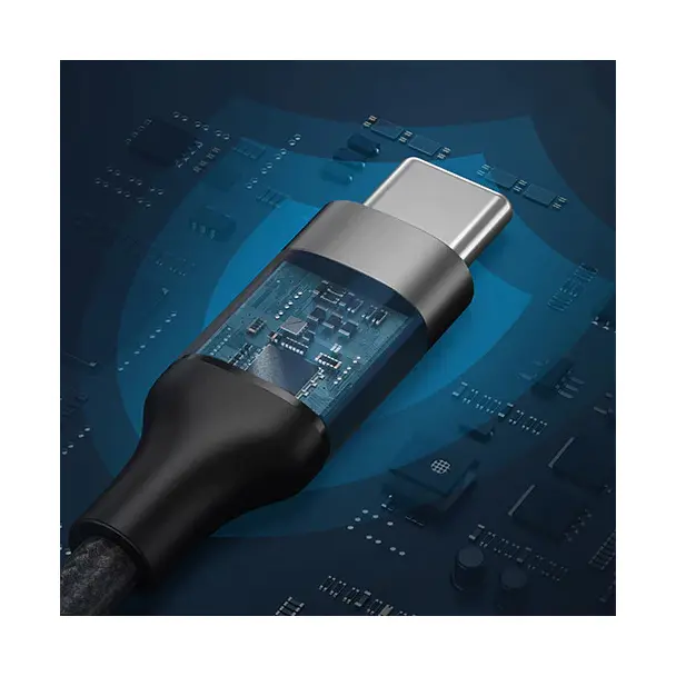 Kabel USB C do USB C VEGER PD 5A 100W 1,5 m CC02 czarny