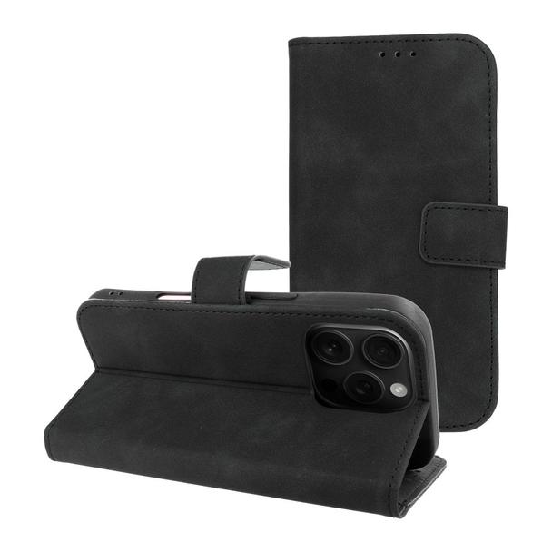 Etui z klapką na iPhone 16 PRO Tender Book czarne