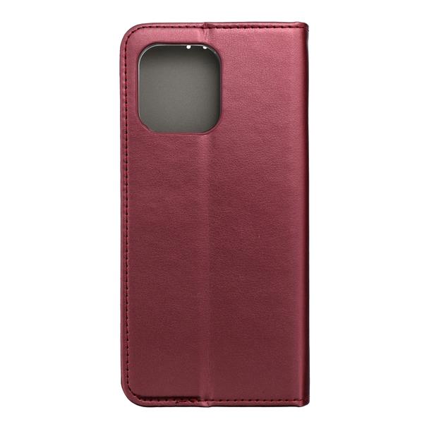Etui z klapką na Motorola G56 5G Smart Magneto burgundowe