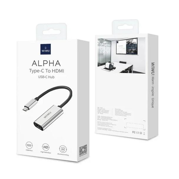 WiWU - Adapter serii Legend Wi-C049 USB C do HDMI - czarny