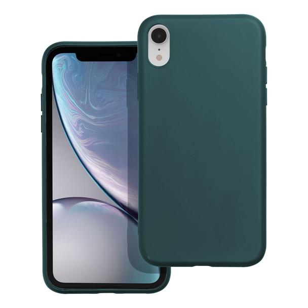 Futerał do iPhone XR Matt ciemnozielony