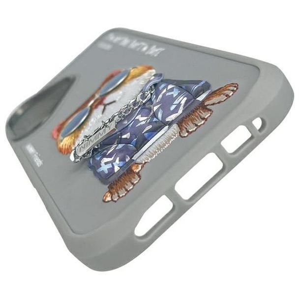 NIMMY futerał GLASSES COOL CAT do IPHONE 16 szary