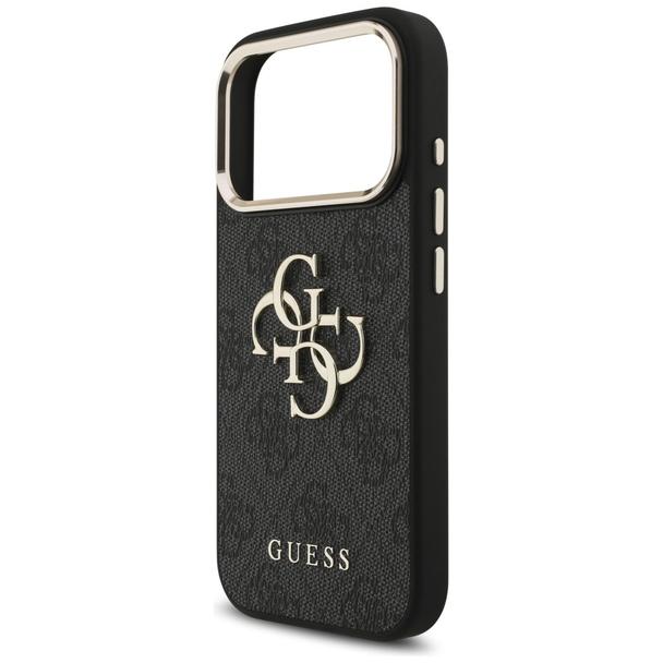 GUESS futerał do IPHONE 18 Pro / 17 Pro GUE005483 (PU W/ Big 4G Classic Logo) czarny złoty