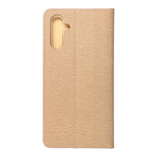 Etui z klapką na Samsung A13 5G / A04S Luna Book Gold złote