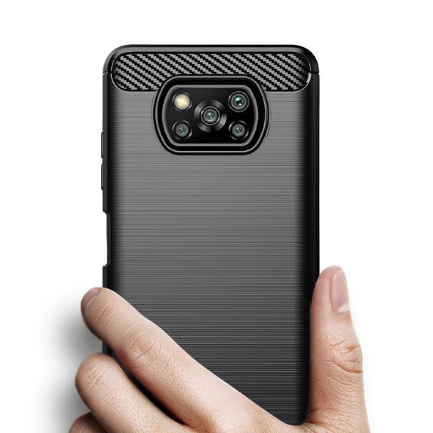 Futerał do Xiaomi Poco X3 Carbon czarny