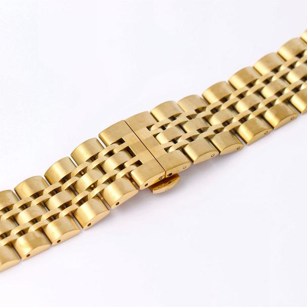 Pasek do zegarka 22 mm Titmo Strap S4 stalowa bransoleta złoty