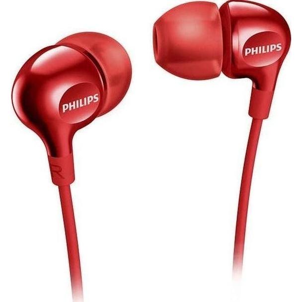 Słuchawki przewodowe jack 3,5 mm PHILIPS SHE3555RD czerwone