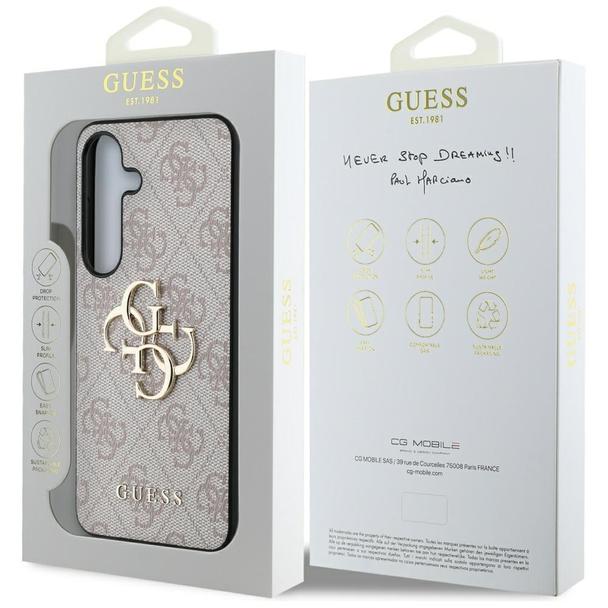 GUESS futerał do SAMSUNG S25 GUHCS25S4GMGPI (4G PU Big Logo) różowy