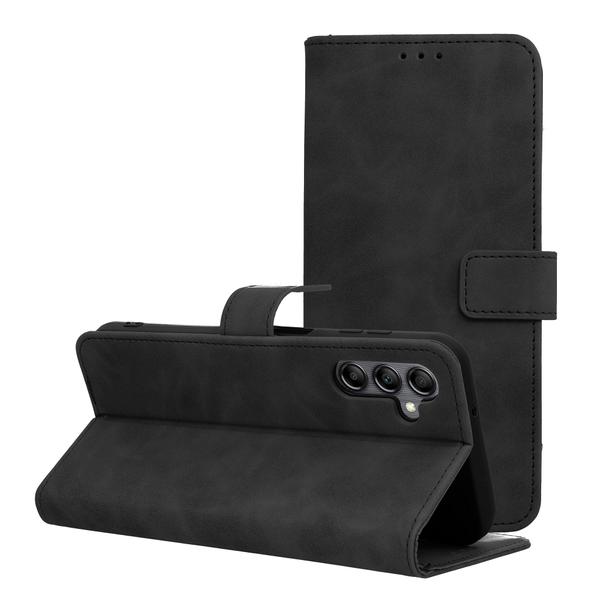 Etui z klapką na Samsung A14 4G / A14 5G Tender Book czarne