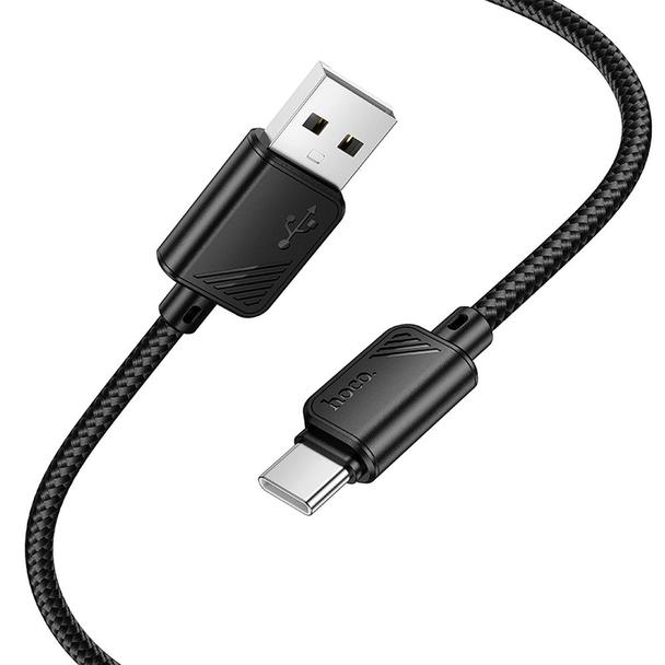 Kabel USB A do USB C Hoco 3A 1 m X113 czarny