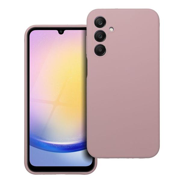Futerał do Samsung A25 5G Silicone 2mm pudrowy róż