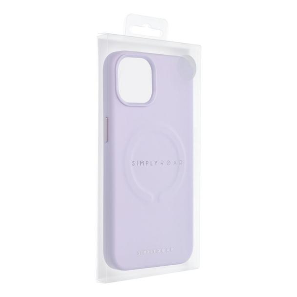 ROAR futerał LEATHER MAG kompatybilny z MagSafe do IPHONE 12 Pro Fioletowy
