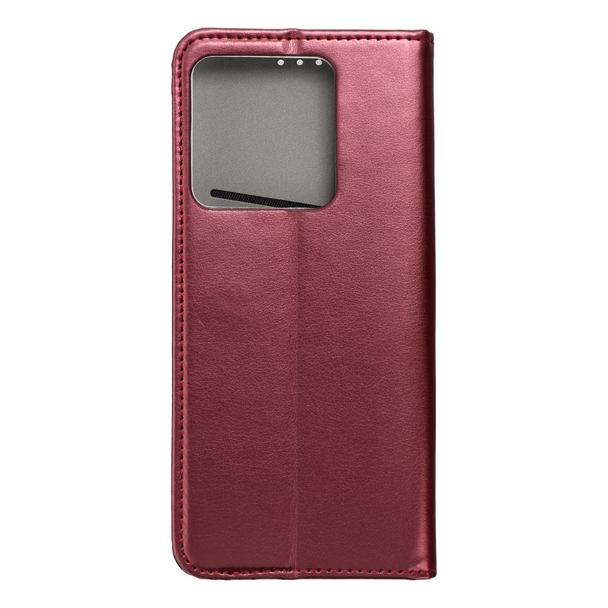 Etui z klapką na Xiaomi Redmi Note 13 5G Smart Magneto burgundowe