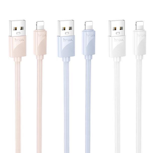 Kabel USB A do Lightning Hoco 2,4A 1 m X114 biały