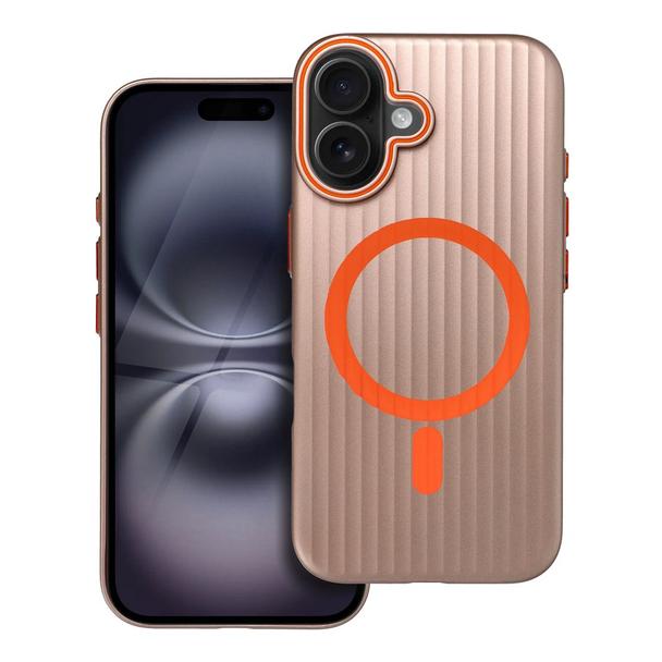 Futerał do iPhone 16 Simply zgodny z MagSafe tytanowy pustynny