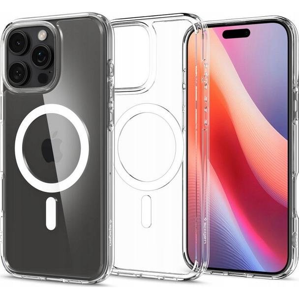SPIGEN futerał ULTRA HYBRID MAG kompatybilny z MagSafe do IPHONE 16 Pro white