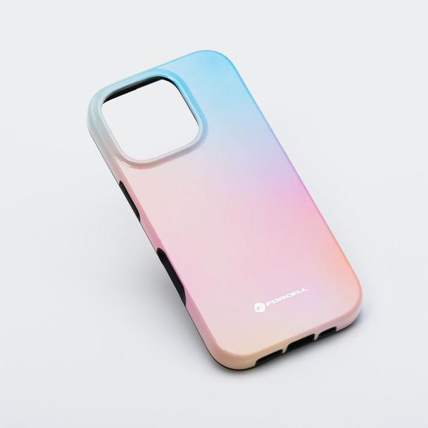 Etui na iPhone 15 Forcell F-Protect Mirage zgodny z MagSafe Military Drop-Test pinky blue