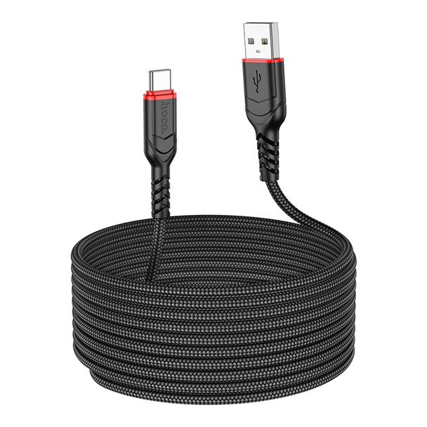 Kabel USB A do USB C Hoco 3A 3 m X59 czarny