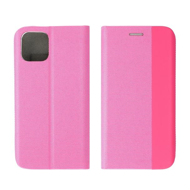 Etui z klapką na Samsung A50 Sensitive Book różowe